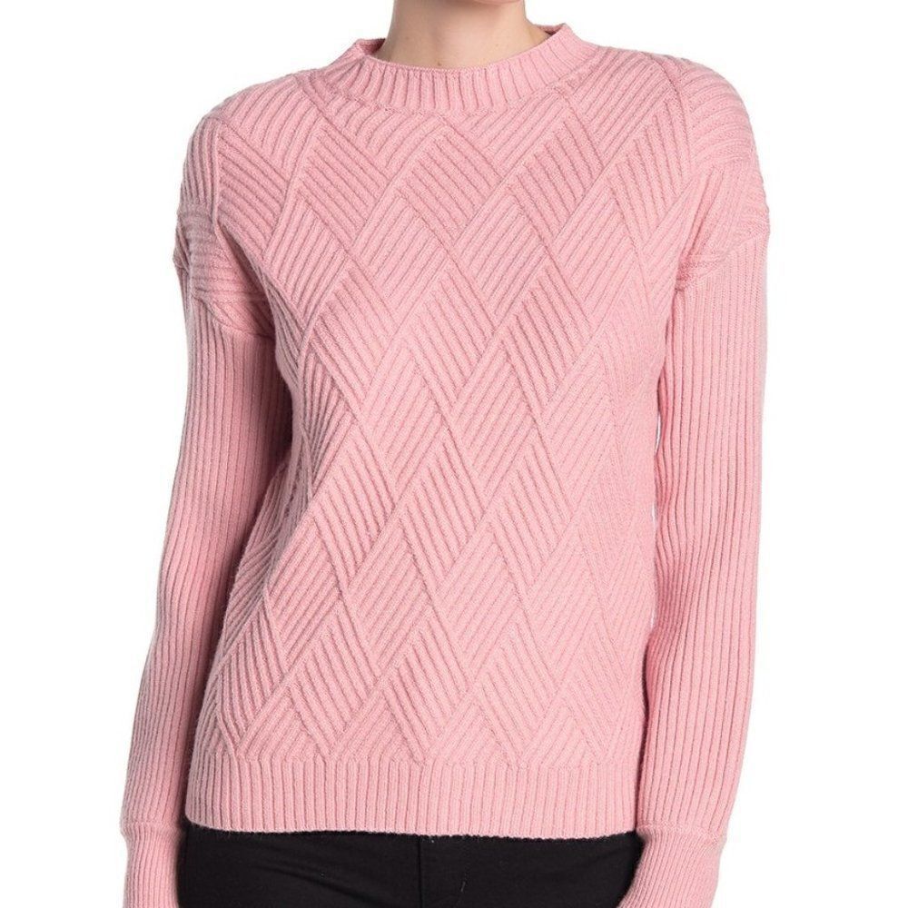 Catherine Malandrino Textured Long Sleeve Pullover